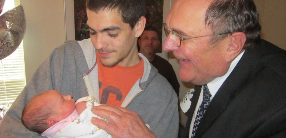 Birth, grandpa, grandparent, baby, newborn